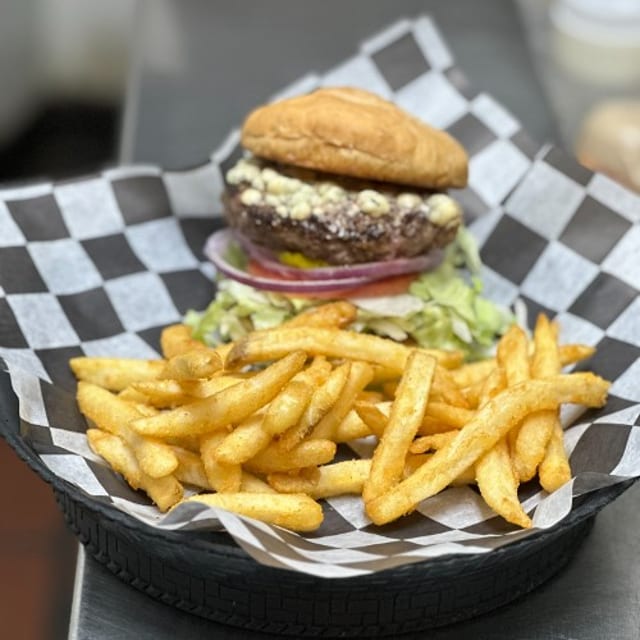 Black and Bleu Burger.