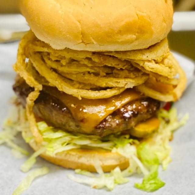 Cruzan Burger.