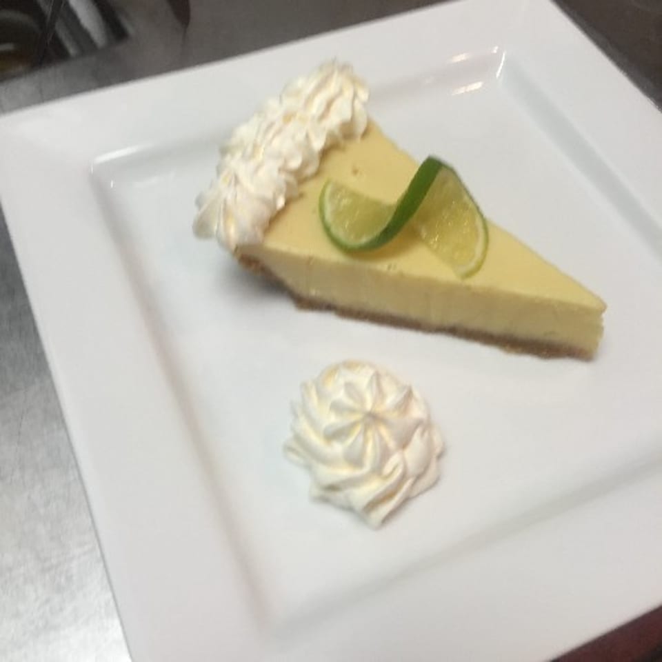 Indulge in our key lime pie