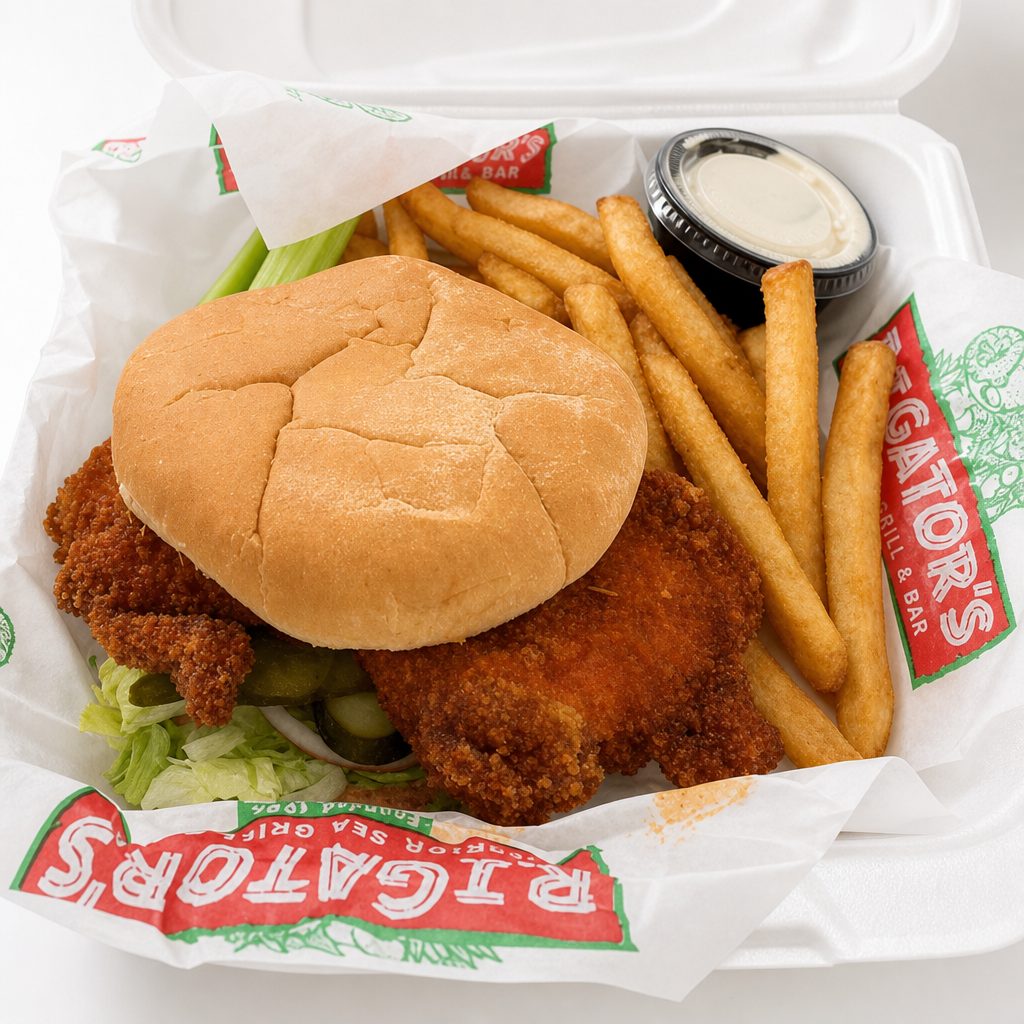 Outrageous Buffalo Chicken Sandwich.