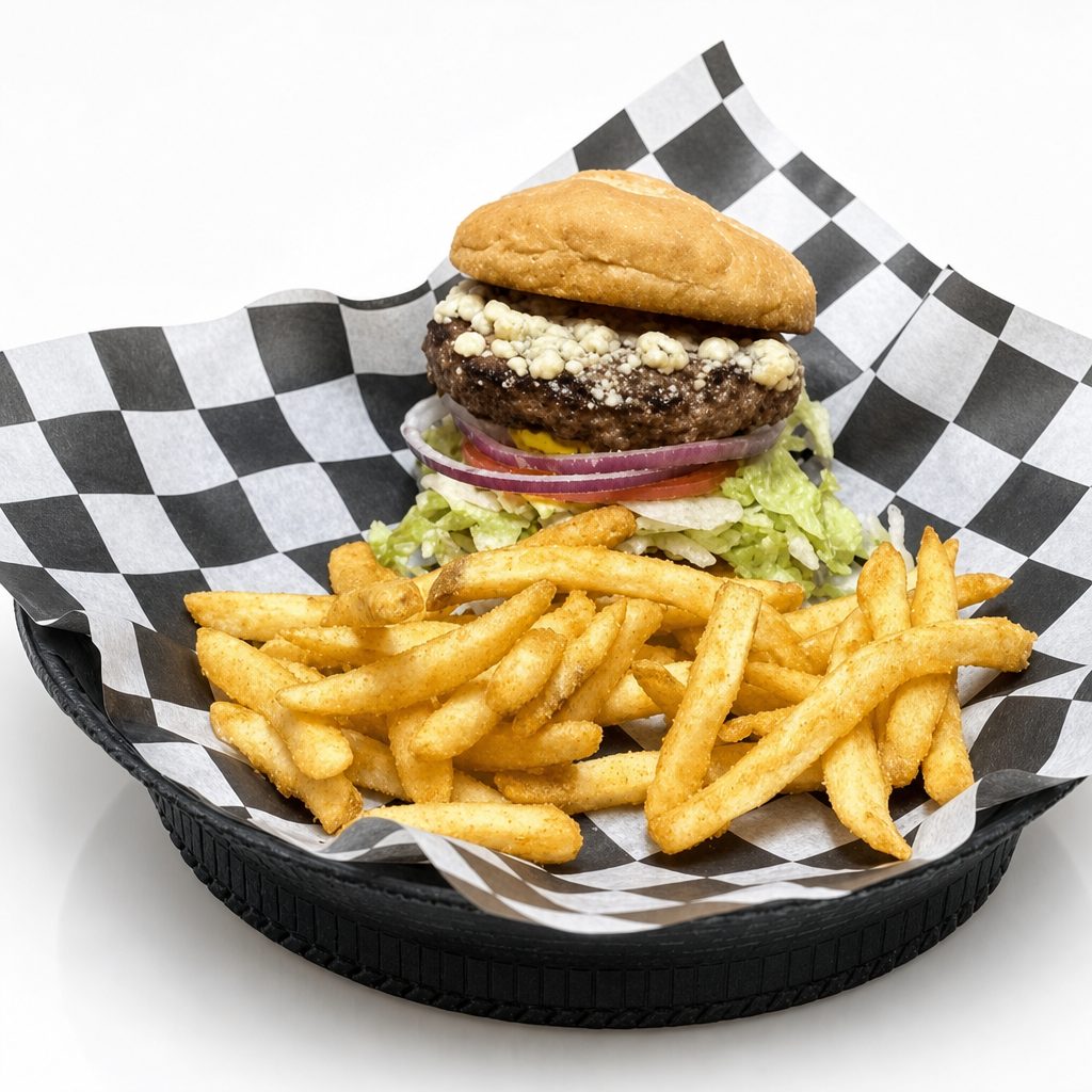 Black and Bleu Burger.