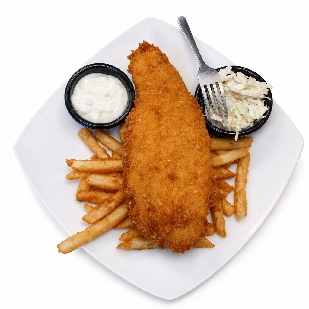 Crunchy Fish Platter.
