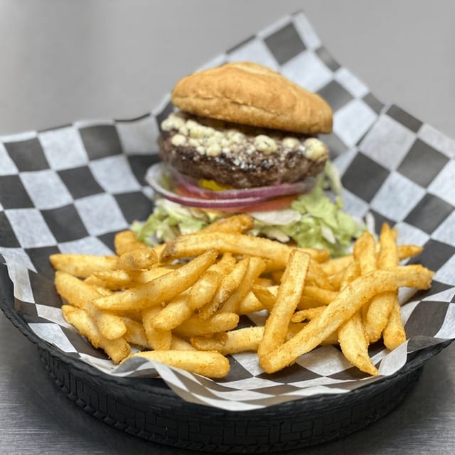 Black and Bleu Burger.