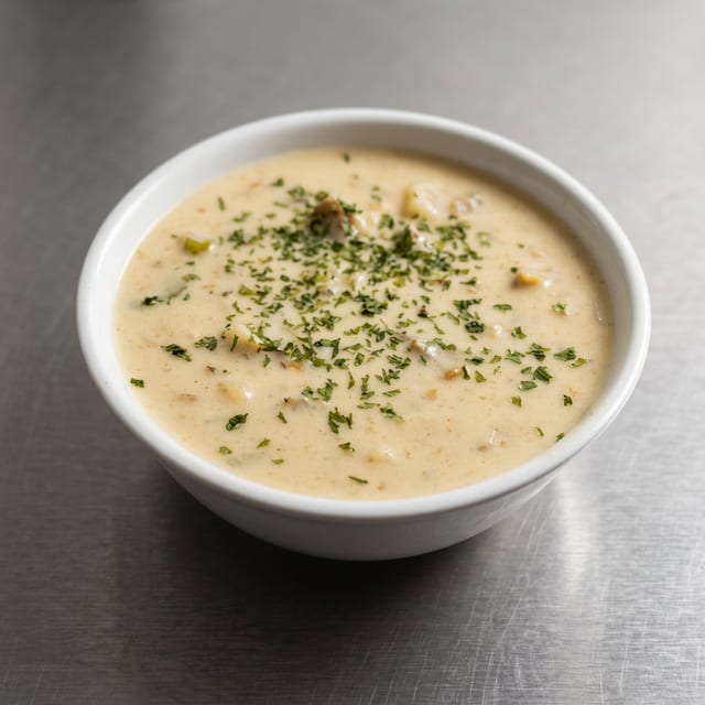 New England Style Clam Chowder.